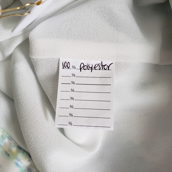 Ellie Mea sample skirt,water colours,silky,linned,pockets Sm - Picture 10 of 12